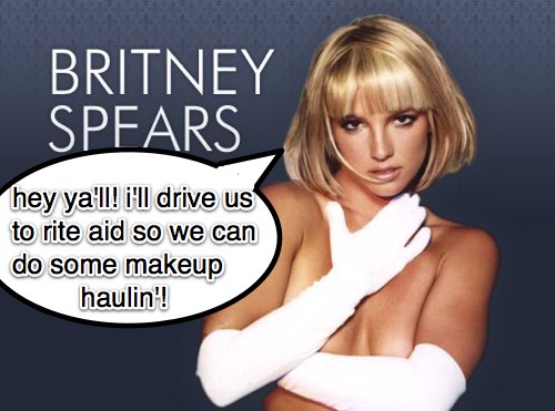 britney spears makeup. with Britney Spears!
