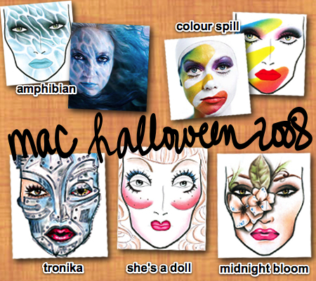 makeup face charts. Halloween face charts!