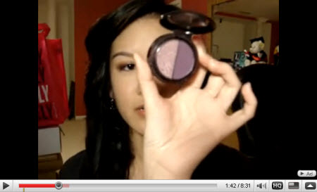 makeup tutorial for brown eyes. Smokey Brown/Plum Eyes: Here