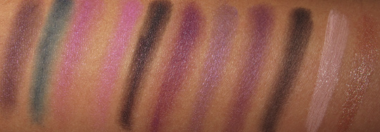nyx purple smokey look kit review swatches photos