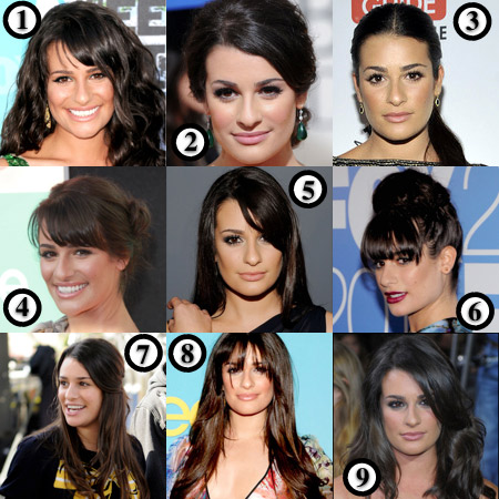 lea michele hair bangs. Lea Michele: Her Best Hair?
