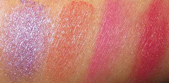 MAC Stylishly Yours swatches pigment