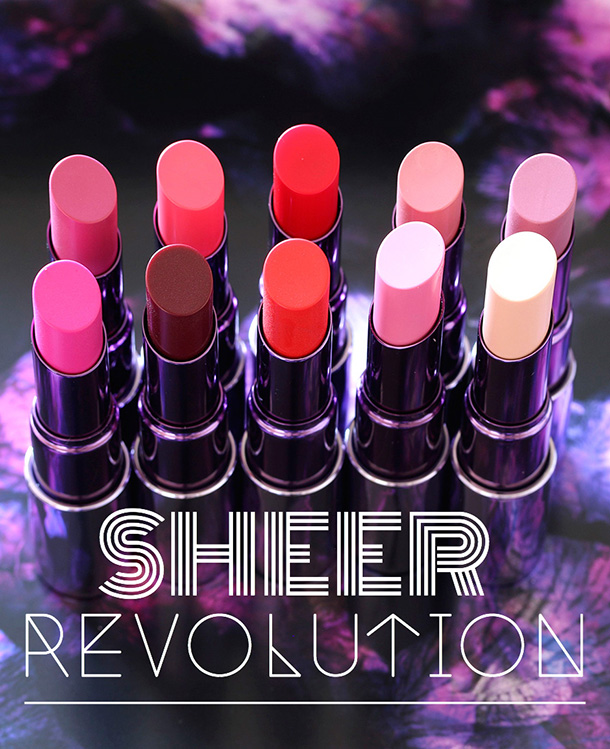 Urban Decay Sheer Revolution Lipstick Review & Swatches 