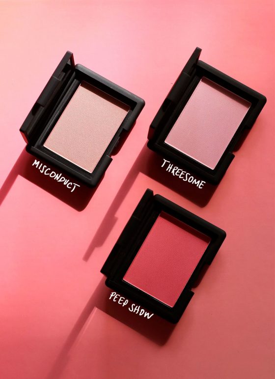 NARS Pop Goes the Easel Blushes in Threesome, Misconduct and Peep Show