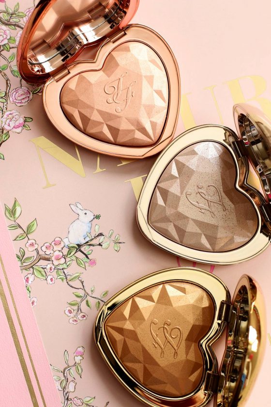 The New Too Faced Love Light Prismatic Highlighters in Ray of Light, Blinded By the Light and You Light Up My Life