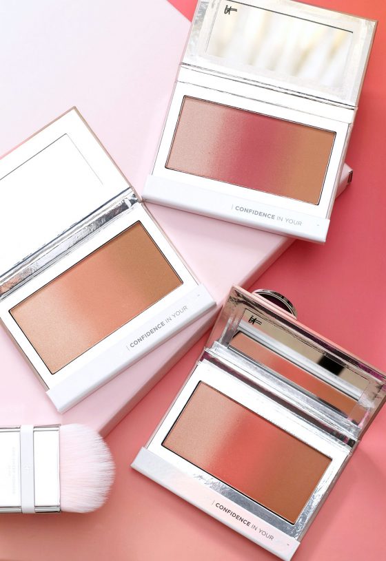 It Cosmetics Confidence In Your Glow Blushing Bronzer, or Neapolitan Ice Cream" You Be the Judge