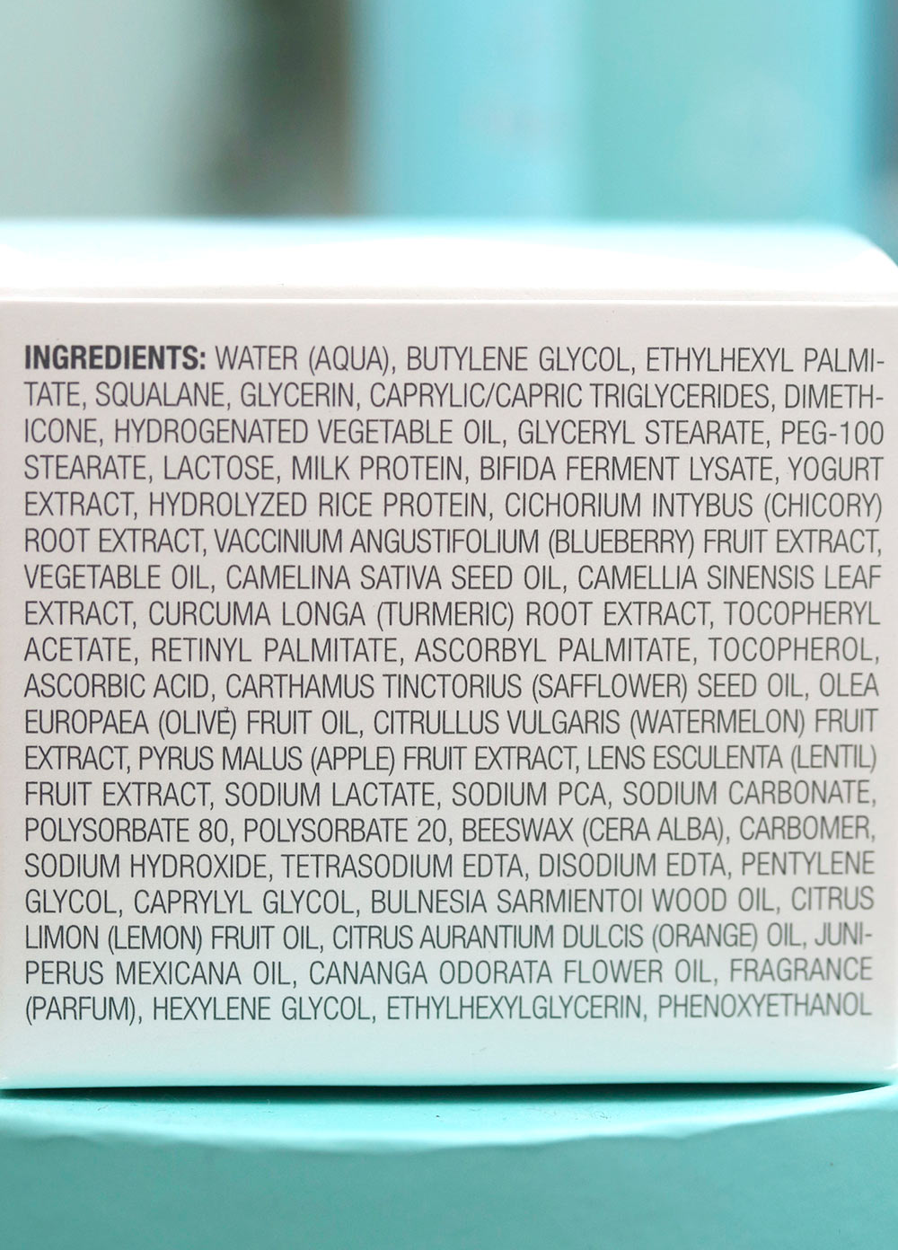 tula hydrating day night cream ingredients