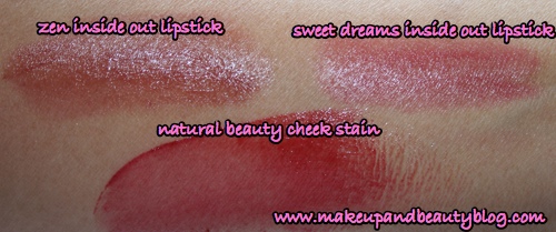 tarte-natural-beauty-cheek-stain-inside-out-lipstick-swatches