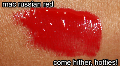 MAC Russian Red lipglass