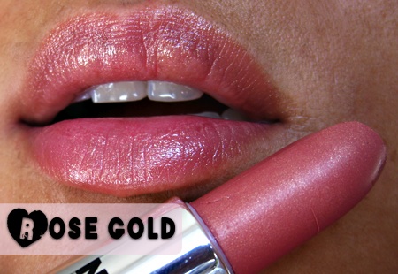 New Nude Pink Long Lasting Gold Shimmer Lipstick Kit Hot 