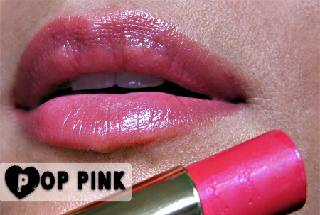 estee lauder gloss stick pop pink lip swatch