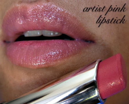 dior cristal collection artist pink addict high shine lipstick lip swatch
