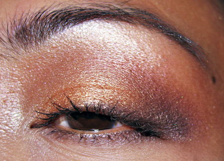 mac cosmetics amber lights eyeshadow fotd eye