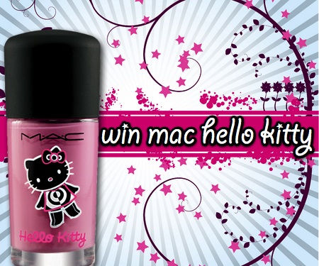 mac hello kitty something about pink nail polish giveaway