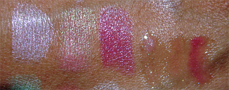 mac sugarsweet lipsticks and tri color glosses swatches