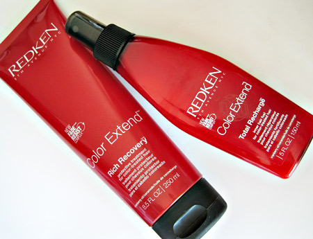 redken color extend total recharge and rich recovery