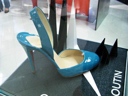 christian louboutin shoes teal