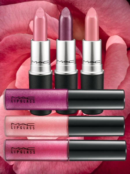 mac a rose romance lipsticks and lipglasses
