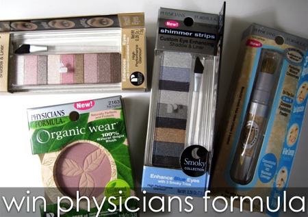 physicians formula organic wear shimmer strips mineral wear giveaway