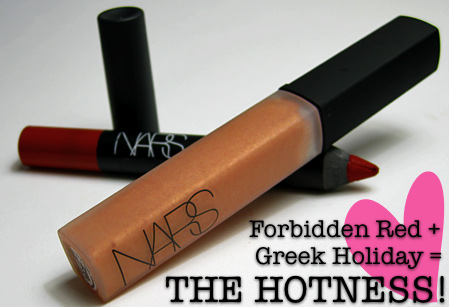 nars forbidden red velvet matte lip pencil greek holiday gloss top
