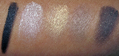 clarins palazzo doro collection swatches eyeshadows with flash