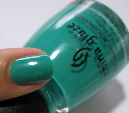 China Glaze Up and Away Swatches Review Photos Four Leaf Clover 7