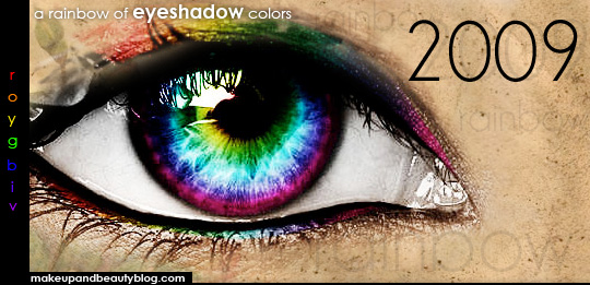 2009's rainbow of eyeshadow colors