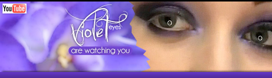 Violet eyeshadow