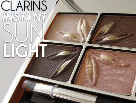 Clarins Instant Sun Light Summer Colour Collection Eye Quartet and Liner Palette review
