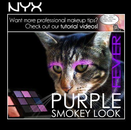 Tabs for Nyx Purple Smokey Eye Palette