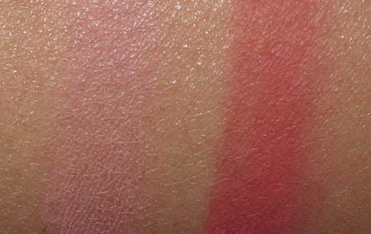 mac venomous villains review swatches photos lipstick beauty powder and blush on nc35 skin
