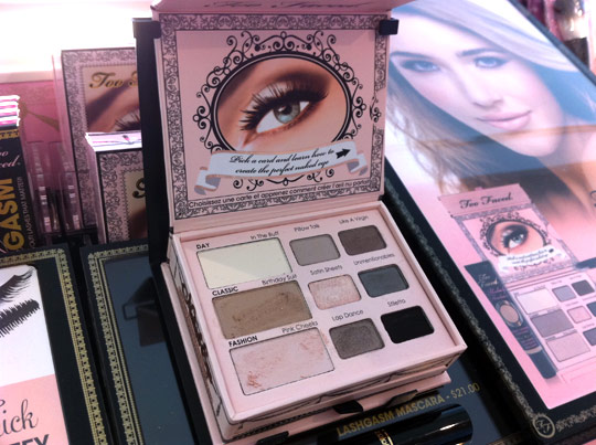 too faced naked eye soft & sexy eye shadow collection