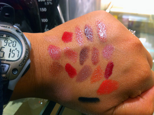 clarins rouge prodige lipstick swatches