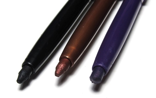 tarte emphaseyes aqua-gel liner review pencils closeup