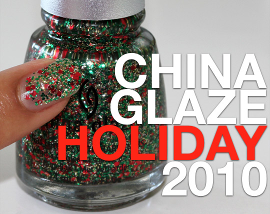 china glaze holiday 2010 swatches