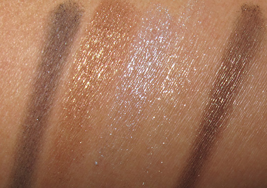 dior holiday 2010 makeup swatches 001 on nc35 skin