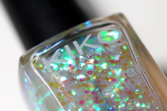 kiko make up millano nail lacquer sparkle touch bottle closeup