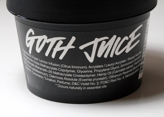 lush goth juice review front