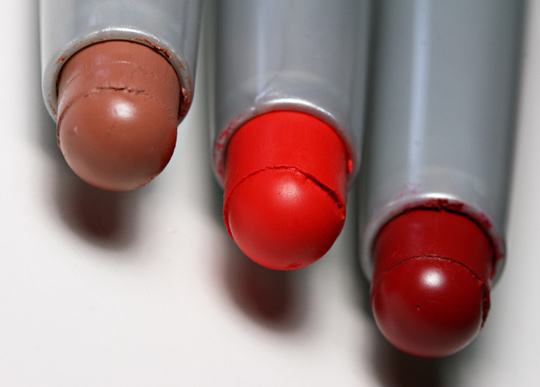 stila long wear lip color swatches review in the nude lover outrageous