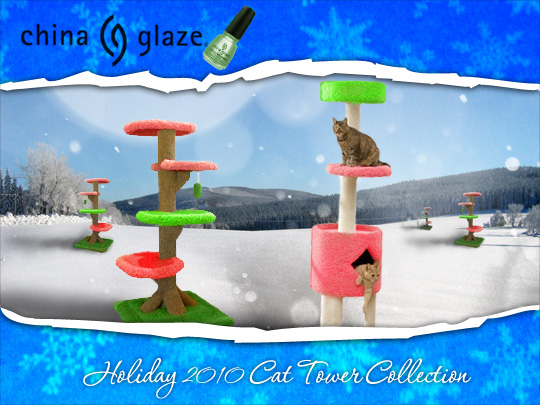 Tabs for China Glaze Holiday 2010 Cat Towers