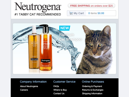 Tabs for Neutrogena Rainbath Cat Shampoo