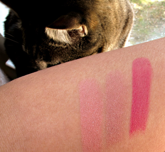 chanel cote d azur collection taffetas rose chintz perle rouge coco lip swatch arm swatch