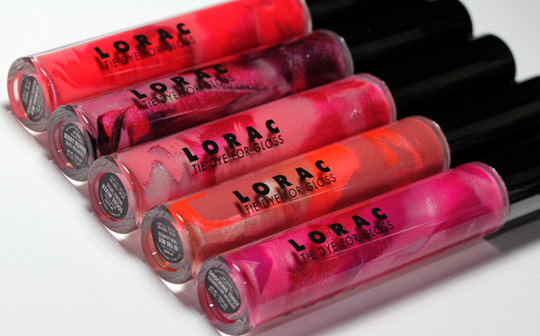 lorac tie dye for lip gloss collection review swatches photos
