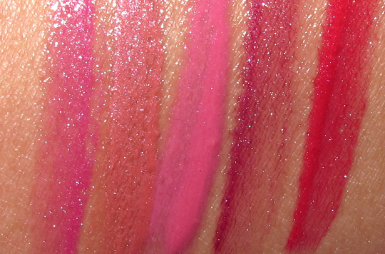 lorac tie dye for lip gloss collection review swatches photos arm swatch