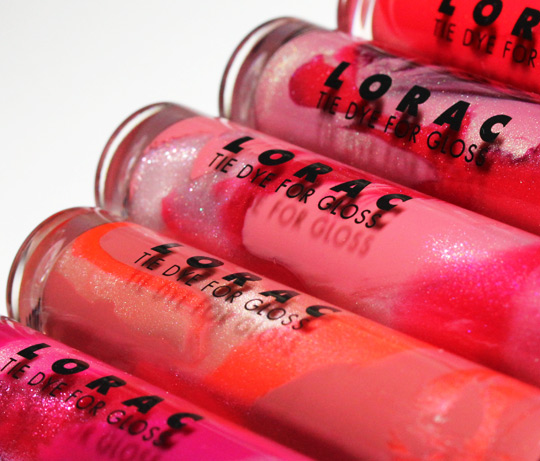 lorac tie dye for lip gloss collection review swatches photos