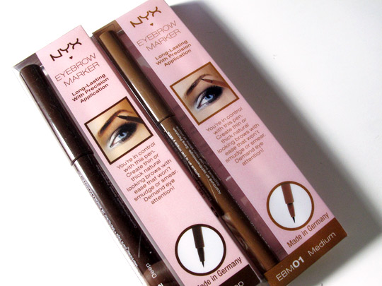 nyx eyebrow marker review boxes