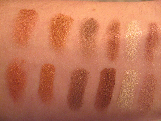 The Sally Girl Shadows (the Earth Tones) Swatches