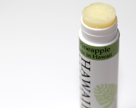 Hawaiian Bath and Body Review Pineapple Lip Balm open