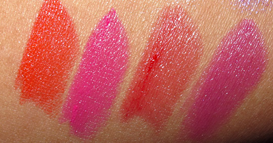 MAC Stylishly Yours swatches lipstick