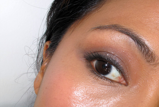 Sonia Kashuk Facing Stardom Face Palette on Karen of Makeup and Beauty Blog eye closeup